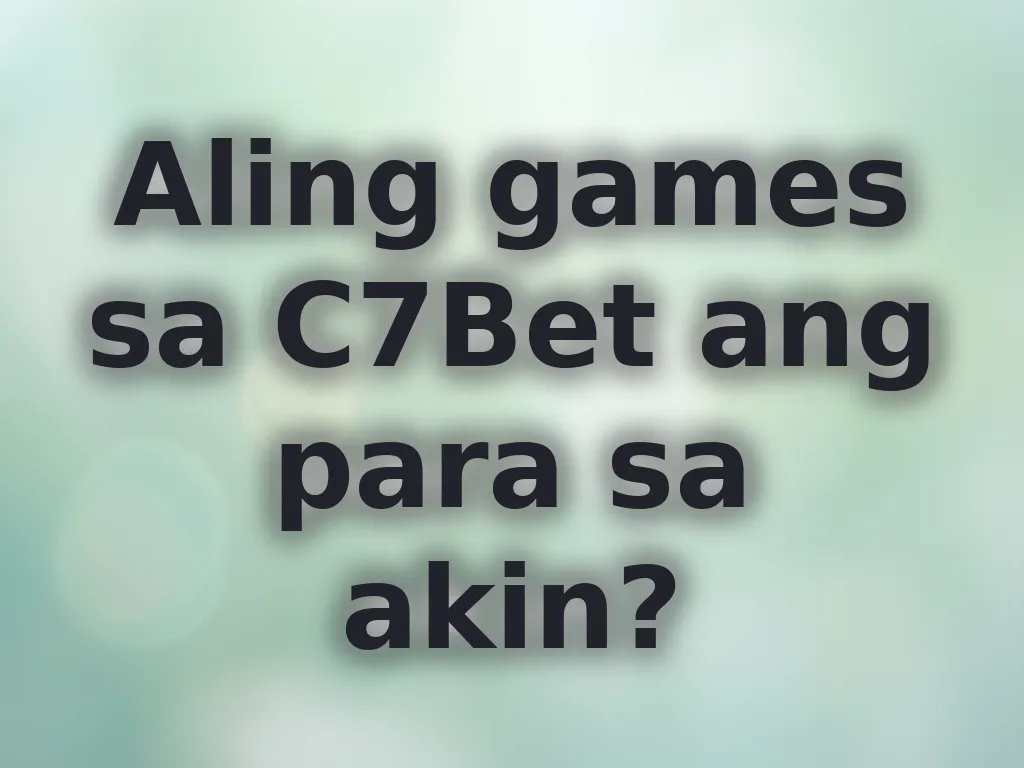 Pagpili ng games